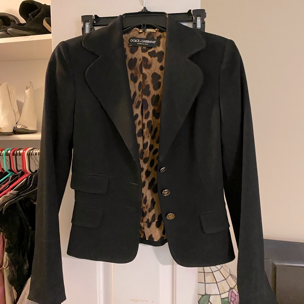 Dolce & Gabbana black jacket size 40